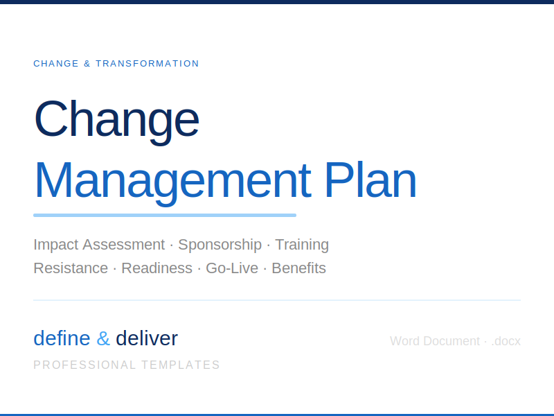 Change Management Plan