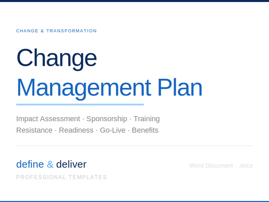 Change Management Plan