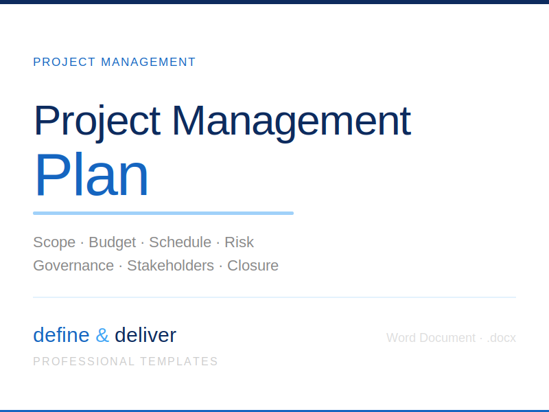 Project Management Plan