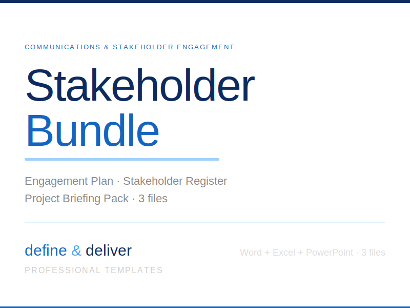 Stakeholder Engagement Bundle